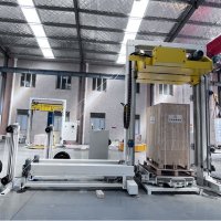 棧板打包機包裝工業桶怎么處理滑帶的問題